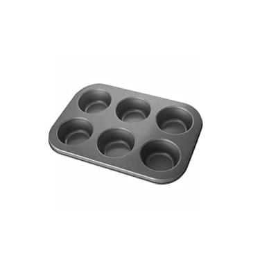 Imagem de Forma de Cupcake e Pão de Queijo 6 Cavidades Aço Carbono