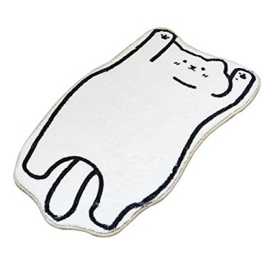 Imagem de SHENGANG Tapete de pelúcia de cachorro de desenho animado antiderrapante para área de animal de anime tapete absorvente de água para banheiro carpete almofada para os pés quarto infantil, A, 59x37 cm