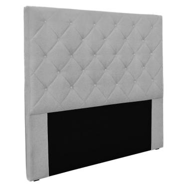 Imagem de Cabeceira Solteiro 0,90M Tânia Linho Cinza Claro - Pallazio