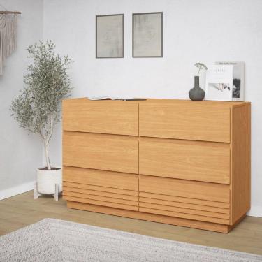 Imagem de Cômoda 6 Gavetas Samambaia CabeCasa MadeiraMadeira Carvalho