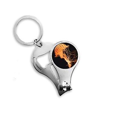 Imagem de Ocean Jellyfish Science Nature Picture Nail Nipper Ring Chaveiro Abridor de Garrafas Cortador