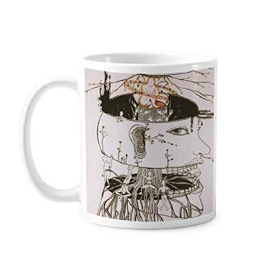 Imagem de Caneca Hundred Years Human Life Cerâmica Café Porcelana Utensílios de Mesa