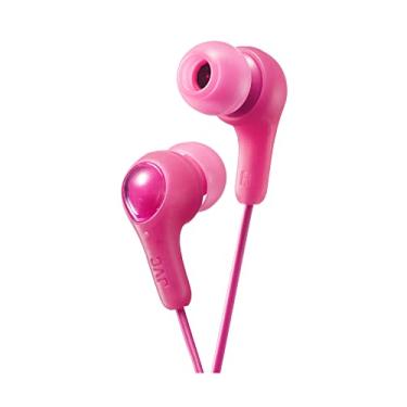 Imagem de JVC Fones de ouvido gomosos com embalagem de papel, som potente, ajuste confortável e seguro, fones de ouvido de silicone P/M/G - HAFX7PN (rosa)