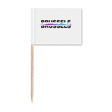 Imagem de Urban Radio Brussels Building Palito de Dente Marcador Topper Decoração de Festa