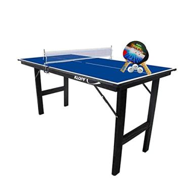 Imagem de MINI MESA DE PING PONG Júnior MDP 12mm KLOPF 1003 + Kit 2 Raquetes e 3 Bolinhas 5055