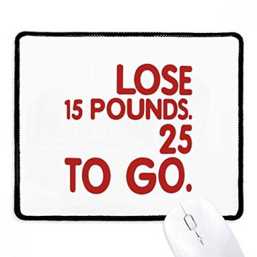 Imagem de Mousepad vermelho inglês com citação perdida peso borda costurada tapete de borracha para jogos