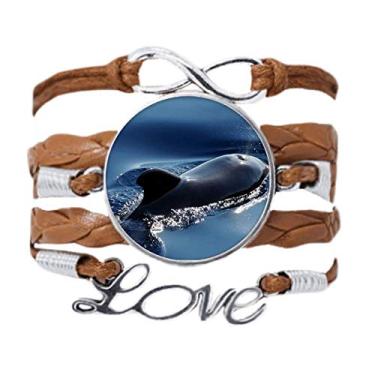 Imagem de DIYthinker Pulseira com imagem de natureza com corrente de amor e corrente para presente