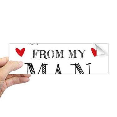 Imagem de DIYthinker For My Woman Got It From Present Adesivo retangular para janela de notebook