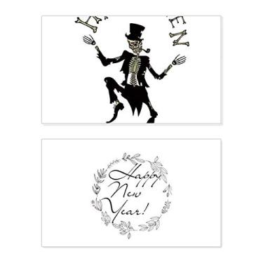Imagem de Cartão de felicitações Halloween Ghost Fear Skull New Year Festival Bless Message Present