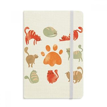 Imagem de Caderno com estampa de animais fofos da família com estampa de gatos oficial, capa dura e diário clássico
