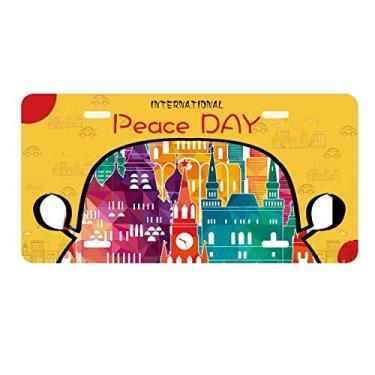 Imagem de DIYthinker Pintura Catedral de Moscou Rússia placa de carro decoração Dia da Paz