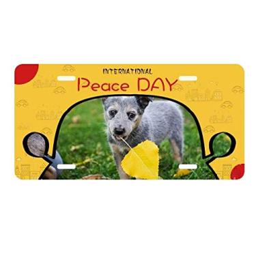 Imagem de DIYthinker Lindo filhote de cachorro para fotografia de animal de estimação, placa de automóvel, decoração de carro, dia da paz