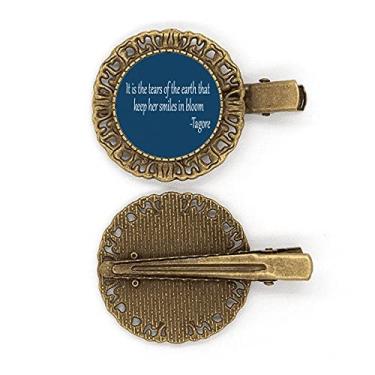 Imagem de Qoutes — Broche de cabelo para amantes de frases curativas com lágrimas e flores