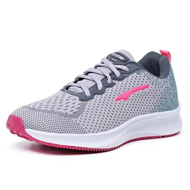 Imagem de Tenis para Academia Caminhada Femininio Confortavel Cinza Pink (36, Cinza/Pink)