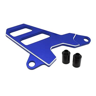 Imagem de balikha Proteção de corrente de roda dentada dianteira de motocicleta de alumínio para Suzuki Ltz400 acabamento de superfície anodizado substitui, Azul