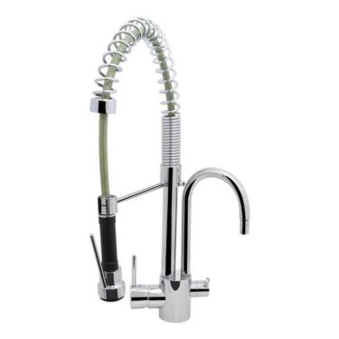 Imagem de Torneira Monocomando Gourmet Cromada Cozinha - Prateado