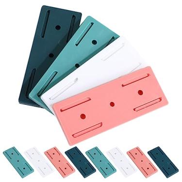 Imagem de DOITOOL 12 Unidades Suporte De Tomada Adesiva Para Parede Titular Do Controle Remoto Suporte De Filtro De Linha Montagem Na Parede Suporte De Barra De Energia Soquete Abdômen Tapeçaria