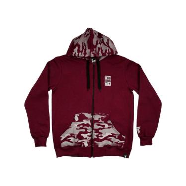Imagem de Moletom Traxart Masculino Vinho com Zíper FA-027-Masculino
