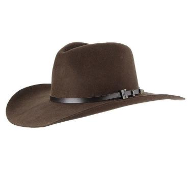 Imagem de Chapéu Cavalgada de Feltro Marrom Texas Diamond 2-Unissex