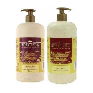 Imagem de Kit Shampoo Condicionador Tutano Ceramidas 1 L Bio Extratus - Bioextra