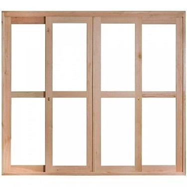 Imagem de Porta Janela com 2 Caixilhos de Correr e 2 Caixilhos Fixos para Vidros Inteiros Rondosul