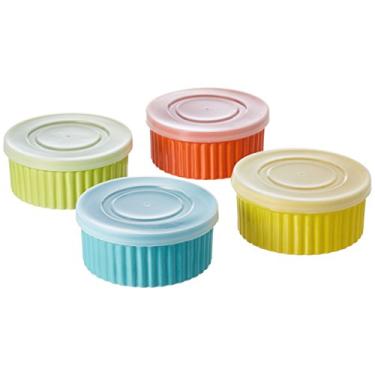 Imagem de Conjunto de 8 peças de ramekin de cerâmica de 236 ml de cores variadas