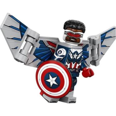 Imagem de LEGO Marvel S rie 1: Minifigura do Capit o Am rica Falcon 71031
