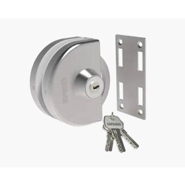 Imagem de Fechadura Inox Para Vidro/Alvenaria De Pressão Correr Va 159