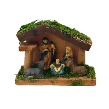 Imagem de Presépio de Resina Natalino Decorativo SORTIDO 9X12CM (Modelo: PR0123) FERIMTE