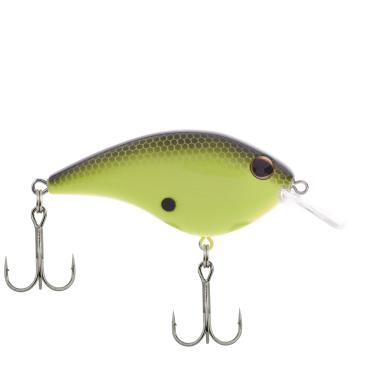 Imagem de Berkley Isca de pesca Frittside, verde-limão, 5 Biggun' (3/7 onças), 2 4/5" | Crankbaits de 7 cm, perfil lateral plano clássico imita variedade de espécies e cria flash, equipado com gancho Sharp Fusion19