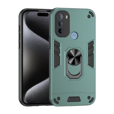 Imagem de Estojo Fino Compatible with Motorola Moto G31/G41 Phone Case with Kickstand & Shockproof Military Grade Drop Proof Protection Rugged Protective Cover PC Matte Textured Sturdy Bumper Cases (Size : Dar