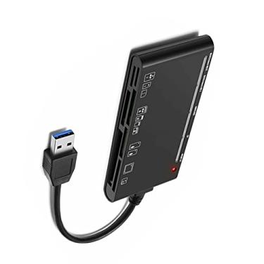 Imagem de ZEZEFUFU Adaptador 7 em 1 USB 3.0 Leitor de Cartão de Memória Adaptador de Alta Velocidade para Micro SD SDXC CF SDHC