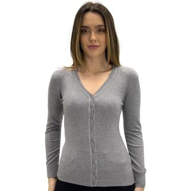 Imagem de Casaco Dunialin Cardigan com Botão Feminino