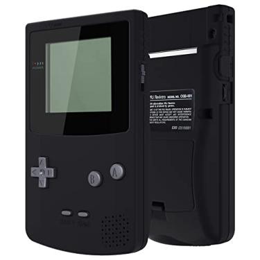 Imagem de Capa de reposição completa para IPS Ready Upgraded eXtremeRate preta com botões para Gameboy Color – Adequado para GBC OSD IPS & IPS regular e LCD padrão – console e tela IPS NÃO Incluídos