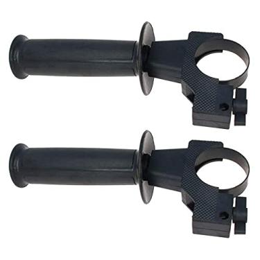 Imagem de 2 peças de martelos elétricos de plástico preto, alça frontal lateral auxiliar para Bosch Gbh2-20/22/24, acessórios de ferramentas elétricas (Bosch-20/22/24)