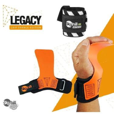 Imagem de Hand Grip Legacy Orange Edition + Munhequeira Defend - Skyhill-Unissex