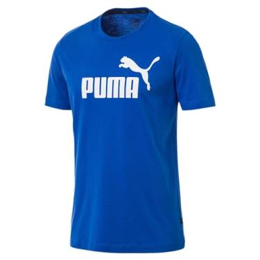 Imagem de PUMA Camiseta masculina com logotipo Ess, Puma Royal, 3X-Large Big