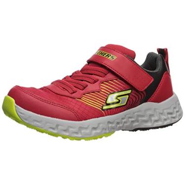 Imagem de Skechers Tênis infantil Kewlgrip, Vermelho/preto, 11 Wide Big Kid
