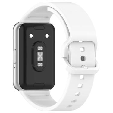 Imagem de Pulseira Moderna LTIMPORTS, compativel com Relógio Galaxy Fit 3 Sm-R390 (Branco)