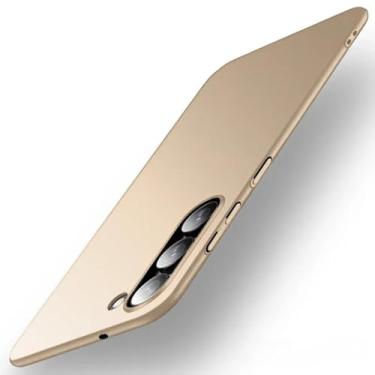 Imagem de Capa Capinha Acr�lica Fosca Ultra Fina Para Samsung Galaxy S24 Plus 6.7 Case Design Slim (Dourada)