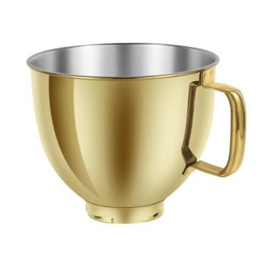 Imagem de Adwrparts Tigela misturadora de aço inoxidável de 5 litros compatível com KitchenAid Artisan&Classic Series 4,5-5QT misturadores de cabeça inclinada K45 KSM70 KSM150 etc. Substituição para tigela