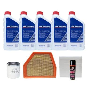 Imagem de Kit Troca De Óleo Gm Captiva 3.6 2008-2012 Gasolina - Acdelco + Higien