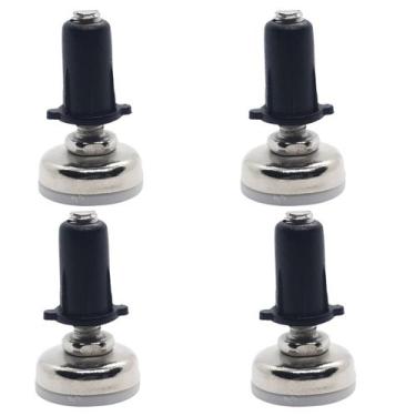 Imagem de Sapata Niveladora 21mm Aço Niquelado 1/4 Com Bucha 04 Peças - Hardt