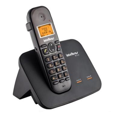 Imagem de Telefone sem fio digital Intelbras TS5150 com entrada para 2 linhas Pr