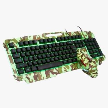Imagem de Kit Teclado E Mouse Gamer Xplorer Hk8400 Xtrad, Usb, Camuflada, Gamer