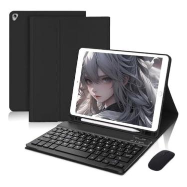 Imagem de Capa Para Tablet, Capa + Mouse e Teclado Magnético Bluetooth Destacável Para Samsung Tablet A8.
