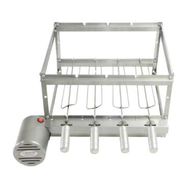 Imagem de Brasa Grill Premium Gira 4 Espetos Churrasqueira Giratoria Bi Volts, E