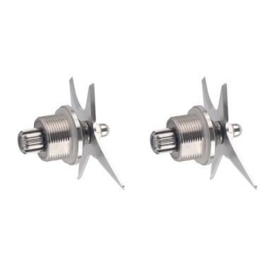 Imagem de Peça de Substituição Molhada da Lâmina do Misturador de 2 Pces, Copos de Aço Inoxidável do Conjunto da Lâmina do Triturador de Gelo Reparação Peça de Substituição Acessórios Dos