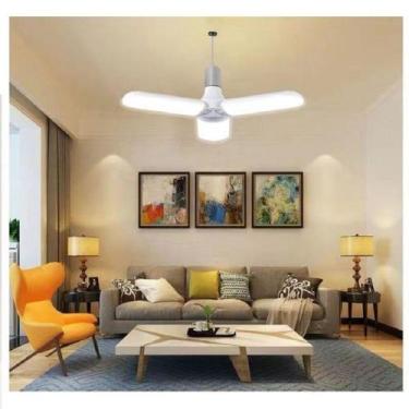 Imagem de Lâmpada Led Dobrável Base  De Ventilador Para Quarto e Garagem 45w - J