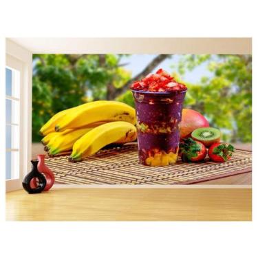 Imagem de Papel De Parede 3D Alimentos Açai No Copo Frutas 3,5M Al448 - Você Dec